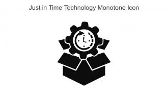 Just In Time Technology Monotone Icon In Powerpoint Pptx Png And Editable Eps Format