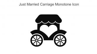 Just Married Carriage Monotone Icon In Powerpoint Pptx Png And Editable Eps Format