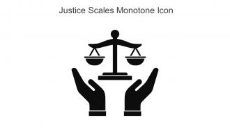 Justice Scales Monotone Icon In Powerpoint Pptx Png And Editable Eps Format