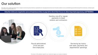 Justworks Investor Funding Elevator Pitch Deck Ppt Template Impressive Graphical