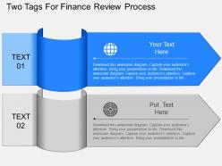 Jx two tags for finance review process powerpoint template