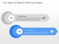 Jy two tags for market planning analysis powerpoint template