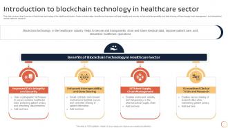 K137 Introduction To Blockchain Technology In Healthcare Sector BCT SS V