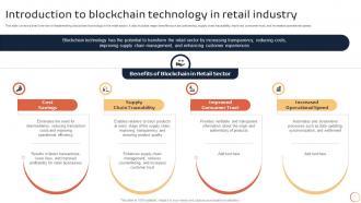 K140 Introduction To Blockchain Technology In Retail Industry BCT SS V