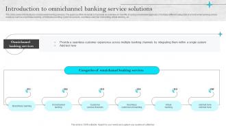 K53 Omnichannel Strategies For Digital Introduction To Omnichannel Banking Service Solutions