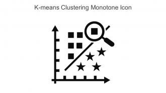 K Means Clustering Monotone Icon In Powerpoint Pptx Png And Editable Eps Format