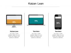 Kaizan lean ppt powerpoint presentation infographics introduction cpb