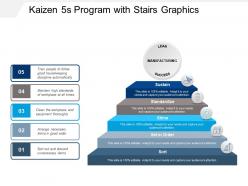 Kaizen 5s program with stairs graphics