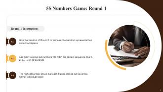 Kaizen Activity 5S Number Game Training Ppt Interactive Idea