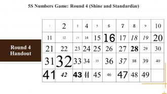 Kaizen Activity 5S Number Game Training Ppt Attractive Idea