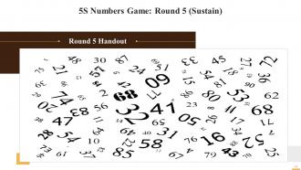 Kaizen Activity 5S Number Game Training Ppt Captivating Idea