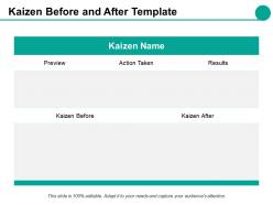 Kaizen before and after template ppt styles graphics