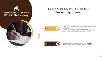 Kaizen Case Study On Help Desk Process Improvement Training Ppt Interactive Idea