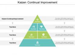 Kaizen continual improvement ppt powerpoint presentation ideas outline cpb