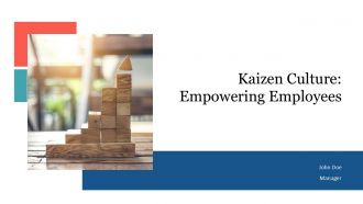 Kaizen Culture Empowering Employees PPT Information AT