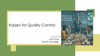 Kaizen For Quality Control PPT Sample AT