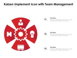 Kaizen Implement Icon With Team Management