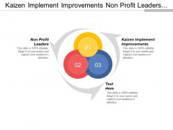 kaizen_implement_improvements_non_profit_leaders_workplace_organization_methodology_cpb_Slide01