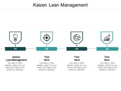 Kaizen lean management ppt powerpoint presentation portfolio guide cpb