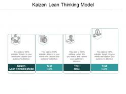 Kaizen lean thinking model ppt powerpoint presentation styles diagrams cpb