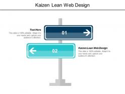 Kaizen lean web design ppt powerpoint presentation infographic template portrait cpb