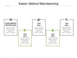 Kaizen method manufacturing ppt powerpoint presentation summary grid cpb