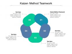 Kaizen method teamwork ppt powerpoint presentation gallery picture cpb