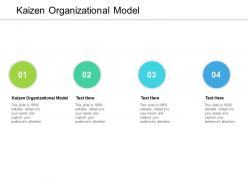 Kaizen organizational model ppt powerpoint presentation file images cpb