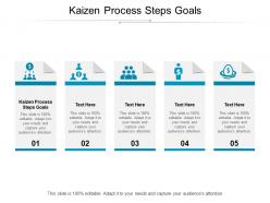 Kaizen process steps goals ppt powerpoint presentation professional ideas cpb