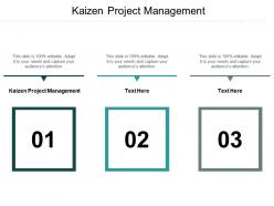 Kaizen project management ppt powerpoint presentation infographic template clipart cpb