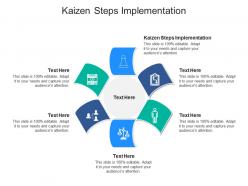 Kaizen steps implementation ppt powerpoint presentation inspiration templates cpb