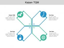 Kaizen tqm ppt powerpoint presentation guidelines cpb