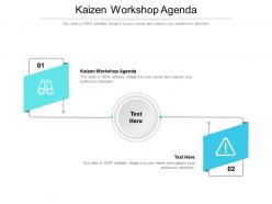 Kaizen workshop agenda ppt powerpoint presentation samples cpb