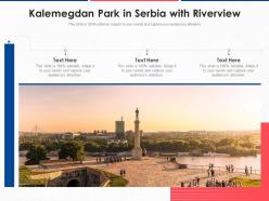 Kalemegdan park in serbia with riverview