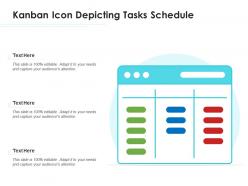 Kanban icon depicting tasks schedule