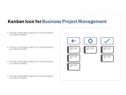 Kanban icon for business project management