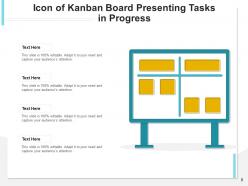 Kanban Icon Management Development Presenting Software Workflow