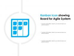Kanban icon showing board for agile system