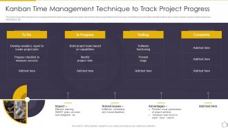 Kanban Time Management Technique To Track Project Task Scheduling For Project Time Management