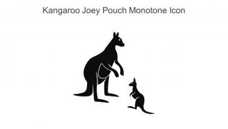 Kangaroo Joey Pouch Monotone Icon In Powerpoint Pptx Png And Editable Eps Format