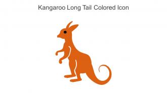 Kangaroo Long Tail Colored Icon In Powerpoint Pptx Png And Editable Eps Format