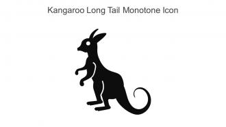 Kangaroo Long Tail Monotone Icon In Powerpoint Pptx Png And Editable Eps Format