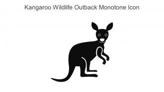 Kangaroo Wildlife Outback Monotone Icon In Powerpoint Pptx Png And Editable Eps Format