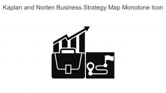 Kaplan And Norten Business Strategy Map Monotone Icon In Powerpoint Pptx Png And Editable Eps Format