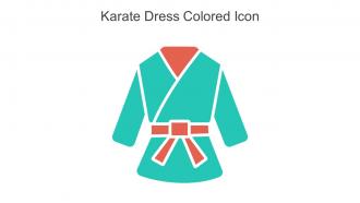 Karate Dress Colored Icon In Powerpoint Pptx Png And Editable Eps Format