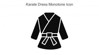Karate Dress Monotone Icon In Powerpoint Pptx Png And Editable Eps Format