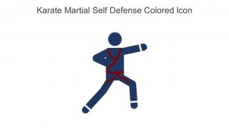 Karate Martial Self Defense Colored Icon In Powerpoint Pptx Png And Editable Eps Format