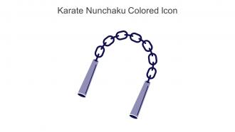 Karate Nunchaku Colored Icon In Powerpoint Pptx Png And Editable Eps Format