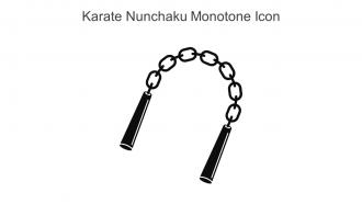 Karate Nunchaku Monotone Icon In Powerpoint Pptx Png And Editable Eps Format