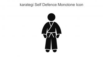 Karategi Self Defence Monotone Icon In Powerpoint Pptx Png And Editable Eps Format